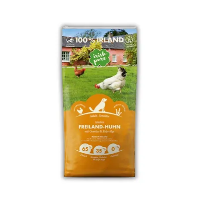 Irish Pure Hunde Adult Trockenfutter, Huhn mit Gemüse & Kelp-Alge Irish Pure Hunde Adult Trockenfutter, Huhn mit Gemüse & Kelp-Alge