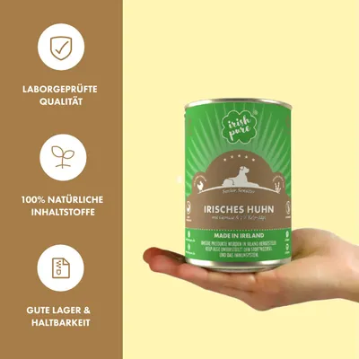 Irish Pure Hunde-Nassfutter Senior – Irisches Huhn mit Gemüse