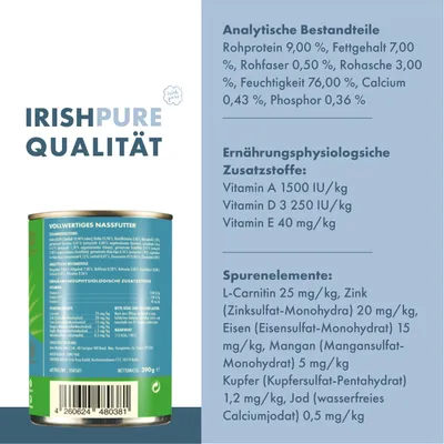 Irish Pure Hunde-Nassfutter Junior – Irisches Huhn mit Gemüse Irish Pure Hunde-Nassfutter Junior – Irisches Huhn mit Gemüse