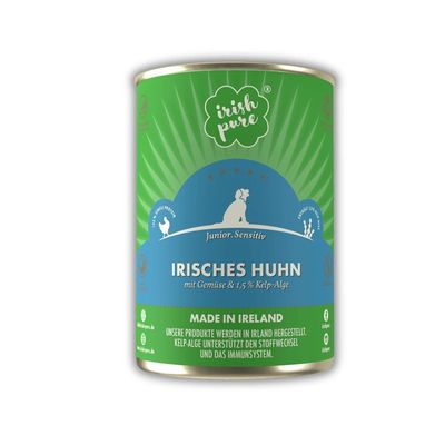 Irish Pure Hunde-Nassfutter Junior – Irisches Huhn mit Gemüse