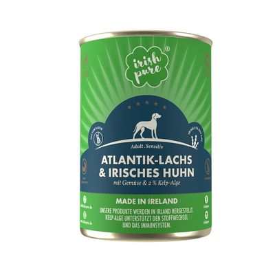 Irish Pure Hunde-Nassfutter Adult – Atlantik-Lachs mit Gemüse