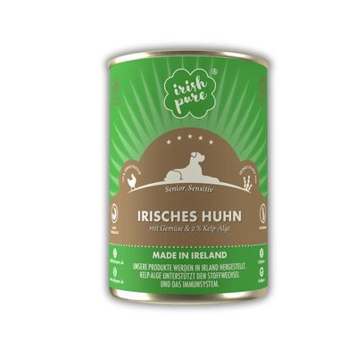 Irish Pure Hunde-Nassfutter Senior – Irisches Huhn mit Gemüse