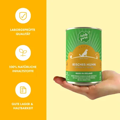 Irish Pure Hunde-Nassfutter Adult – Irisches Huhn mit Gemüse