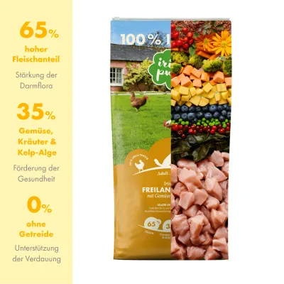 Irish Pure Hunde Adult Trockenfutter, Huhn mit Gemüse & Kelp-Alge Irish Pure Hunde Adult Trockenfutter, Huhn mit Gemüse & Kelp-Alge