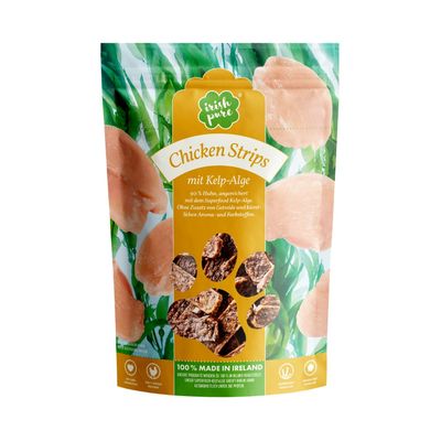 Irish Pure Hähnchen-Strips – Premium Hundeleckerli mit Kelp-Alge