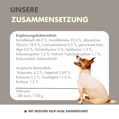 100% Veggie, Dental-Snack mit Kelp-Alge & Grünkohl 100% Veggie, Dental-Snack mit Kelp-Alge & Grünkohl