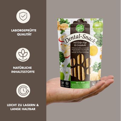 100% Veggie, Dental-Snack mit Kelp-Alge & Grünkohl