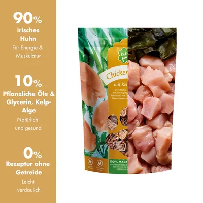 Irish Pure Hähnchen-Strips – Premium Hundeleckerli mit Kelp-Alge Irish Pure Hähnchen-Strips – Premium Hundeleckerli mit Kelp-Alge