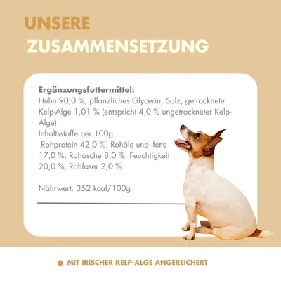 Irish Pure Hähnchen-Strips – Premium Hundeleckerli mit Kelp-Alge Irish Pure Hähnchen-Strips – Premium Hundeleckerli mit Kelp-Alge