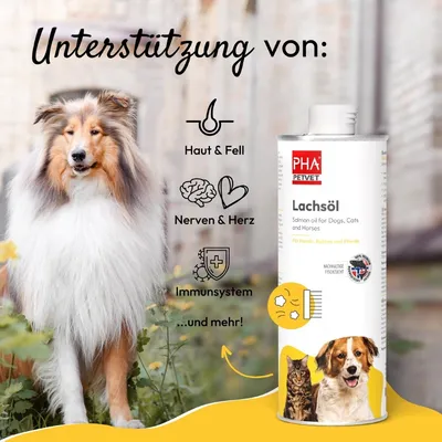 PHA Lachsöl für Hunde, Katzen und Pferde PHA Lachsöl für Hunde, Katzen und Pferde