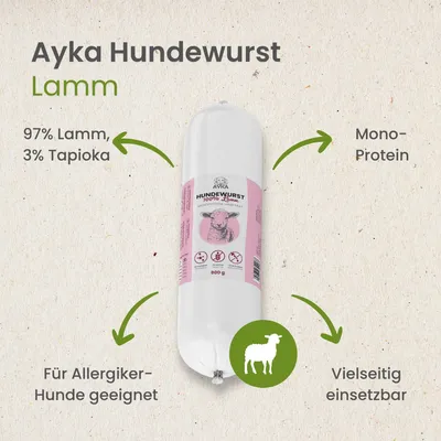 Kauartikel Ayka Hundewurst Lamm