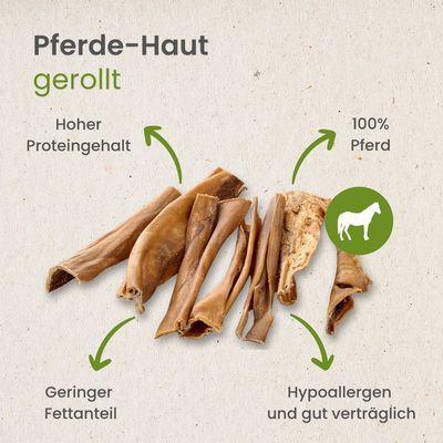 Kauartikel.com Pferde-Haut, gerollt
