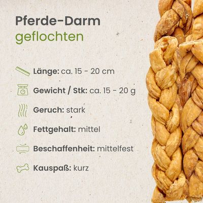 Kauartikel.com Pferde-Darm, geflochten