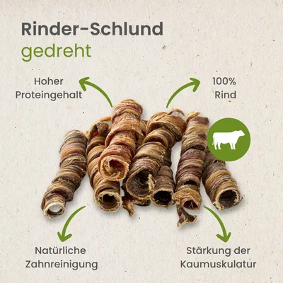 Kauartikel.com Rinder-Schlund, gedreht Kauartikel.com Rinder-Schlund, gedreht