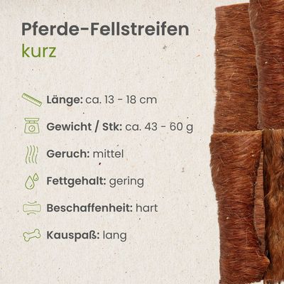 Kauartikel.com Pferde-Fellstreifen,kurz