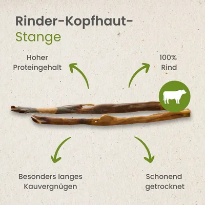 Kauartikel.com Rinder-Kopfhaut-Stange