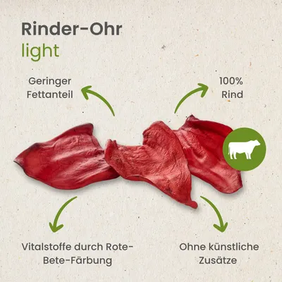 Kauartikel.com Rinder-Ohren, light