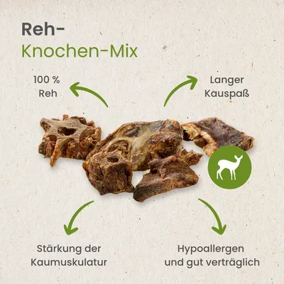 Kauartikel.com Reh-Knochen-Mix