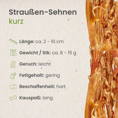 Kauartikel.com Straußen-Sehnen, kurz