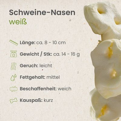 Kauartikel.com Schweine-Nasen, weiß