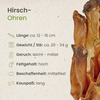 Kauartikel.com Hirsch-Ohren
