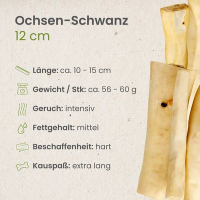 Kauartikel.com Ochsenschwanz, 12cm