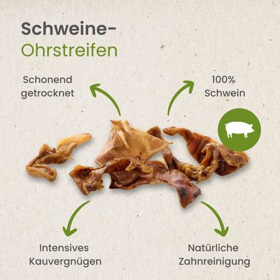 Kauartikel.com Schweine-Ohrstreifen