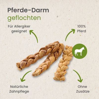 Kauartikel.com Pferde-Darm, geflochten