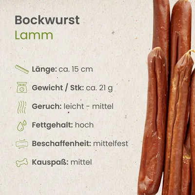 Kauartikel.com Bockwurst-Lamm