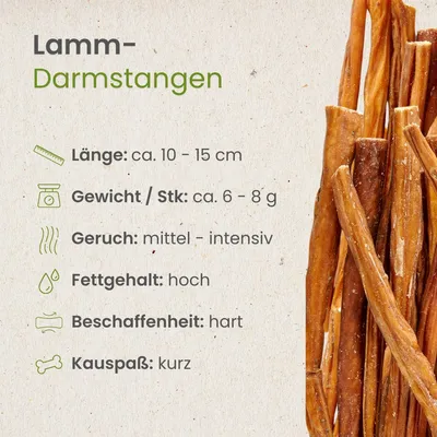 Kauartikel.com Lamm-Darmstangen