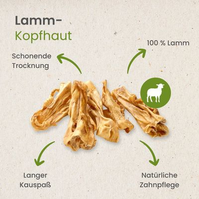 Kauartikel.com Lamm-Kopfhaut