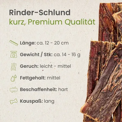 Kauartikel.com Rinder-Schlund, kurz Premium Qualität