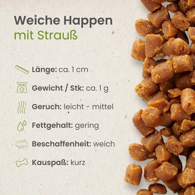 Kauartikel.com Weiche Happen mit Strauß