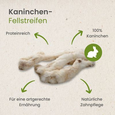 Kauartikel.com Kaninchen-Fellstreifen
