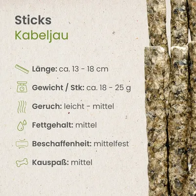 Kauartikel.com Kabeljau-Sticks