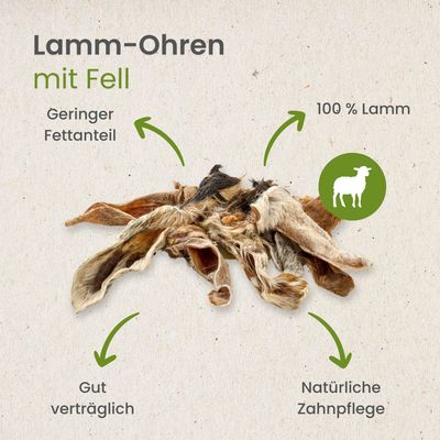 Kauartikel.com Lamm-Ohren mit Fell