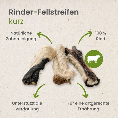 Kauartikel.com Rinder-Fellstreifen, kurz