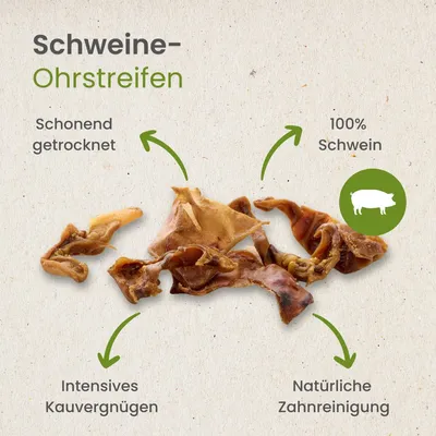 Kauartikel.com Schweine-Ohrstreifen