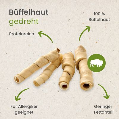 Kauartikel.com Büffel-Haut, gedreht