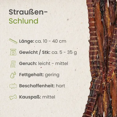 Kauartikel.com Straußen-Schlund