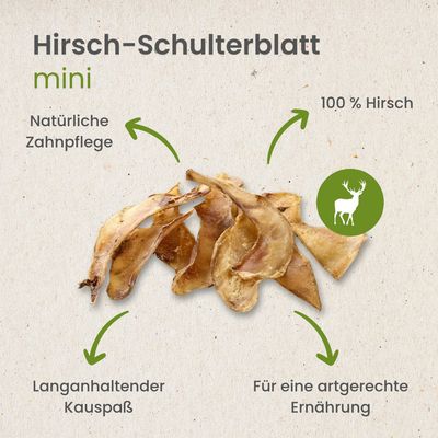 Kauartikel.com Hirsch-Schulterblatt Mini
