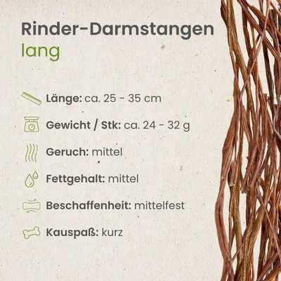 Kauartikel.com Rinder-Darmstangen, lang Kauartikel.com Rinder-Darmstangen, lang