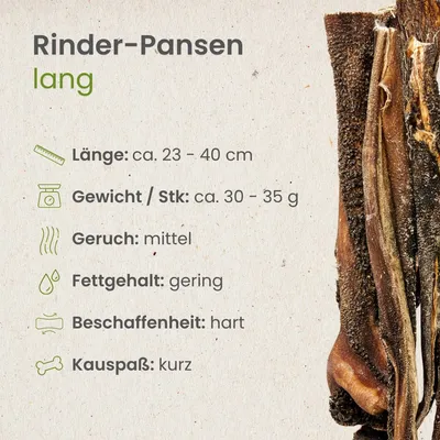 Kauartikel Rinder-Pansen,lang Kauartikel Rinder-Pansen,lang