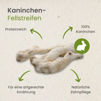 Kauartikel.com Kaninchen-Fellstreifen