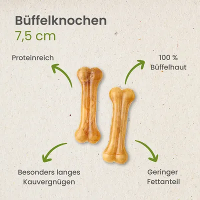 Kauartikel.com Büffelknochen, 35g / 11cm