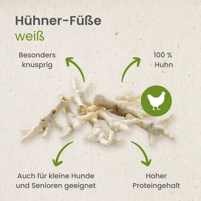 Kauartikel.com Hühner-Füße, weiß Kauartikel.com Hühner-Füße, weiß