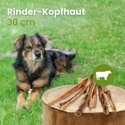 Kauartikel.com Rinder-Kopfhaut, 30cm Kauartikel.com Rinder-Kopfhaut, 30cm