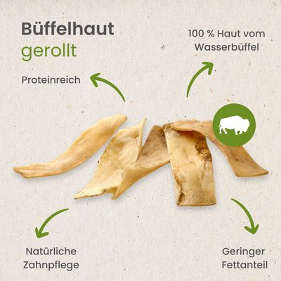 Kauartikel.com Büffel-Haut, gerollt