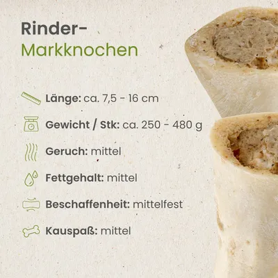 Kauartikel.com Rinder-Markknochen
