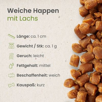 Kauartikel.com Weiche Happen mit Lachs
